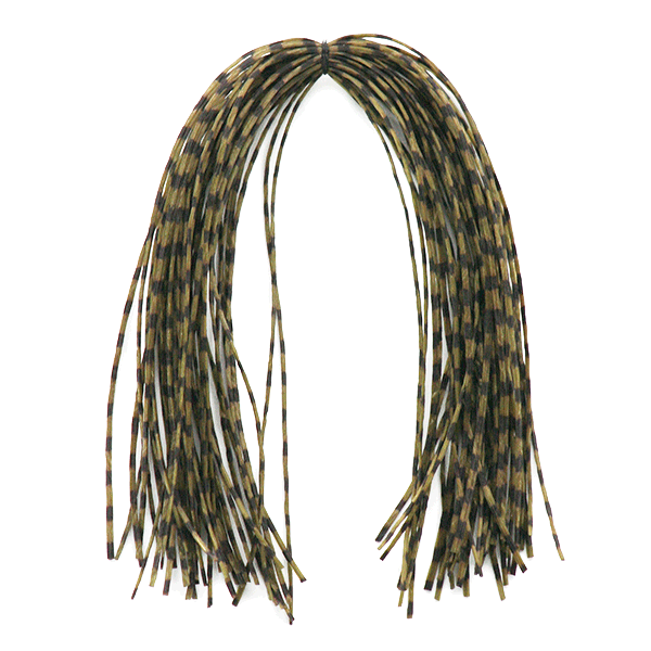 MFC Barred Semi-Floss Legs in assorted colors, premium silicone fly tying legs for hoppers, stoneflies, streamers, and bass bugs