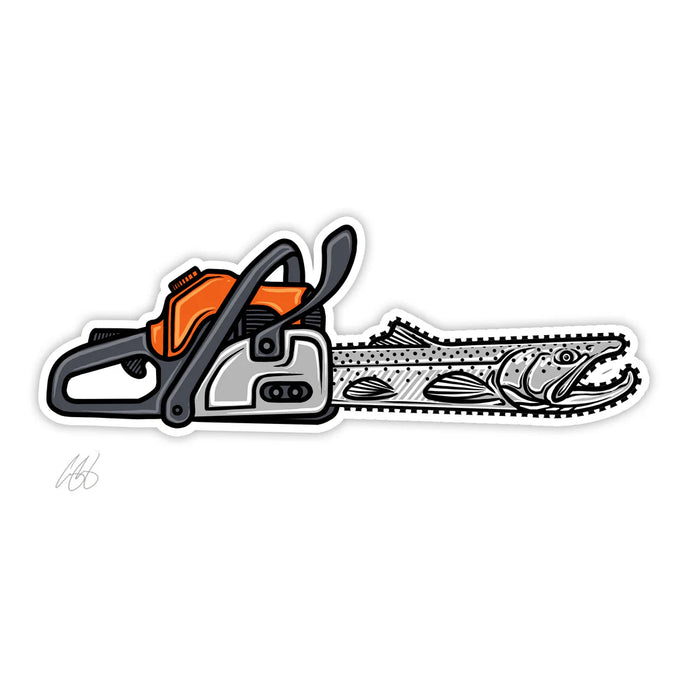 Casey Underwood Steelhead Saw Decal