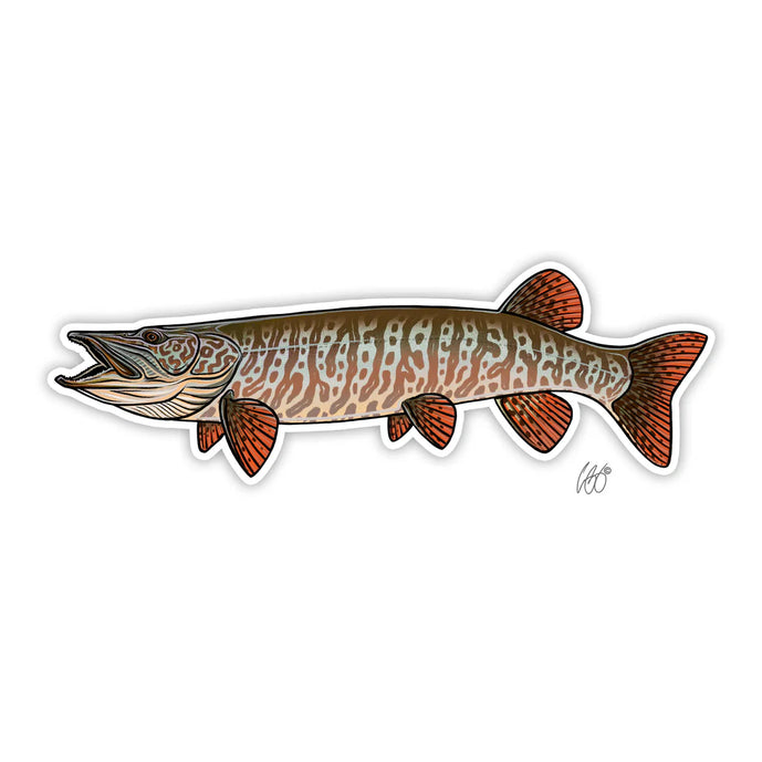 Casey Underwood Tiger Muskie Decal