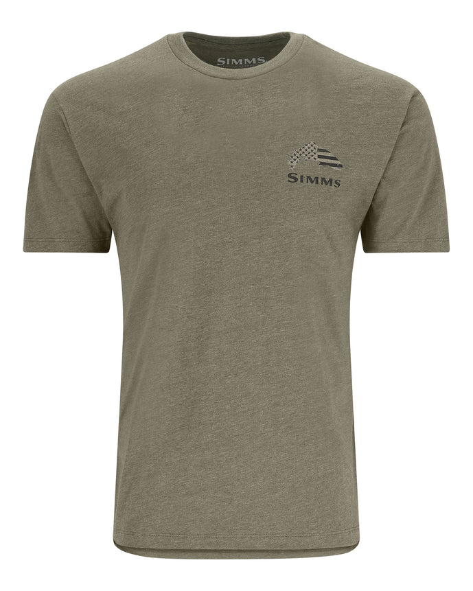 Simms M's Wooden Flag Trout T-Shirt