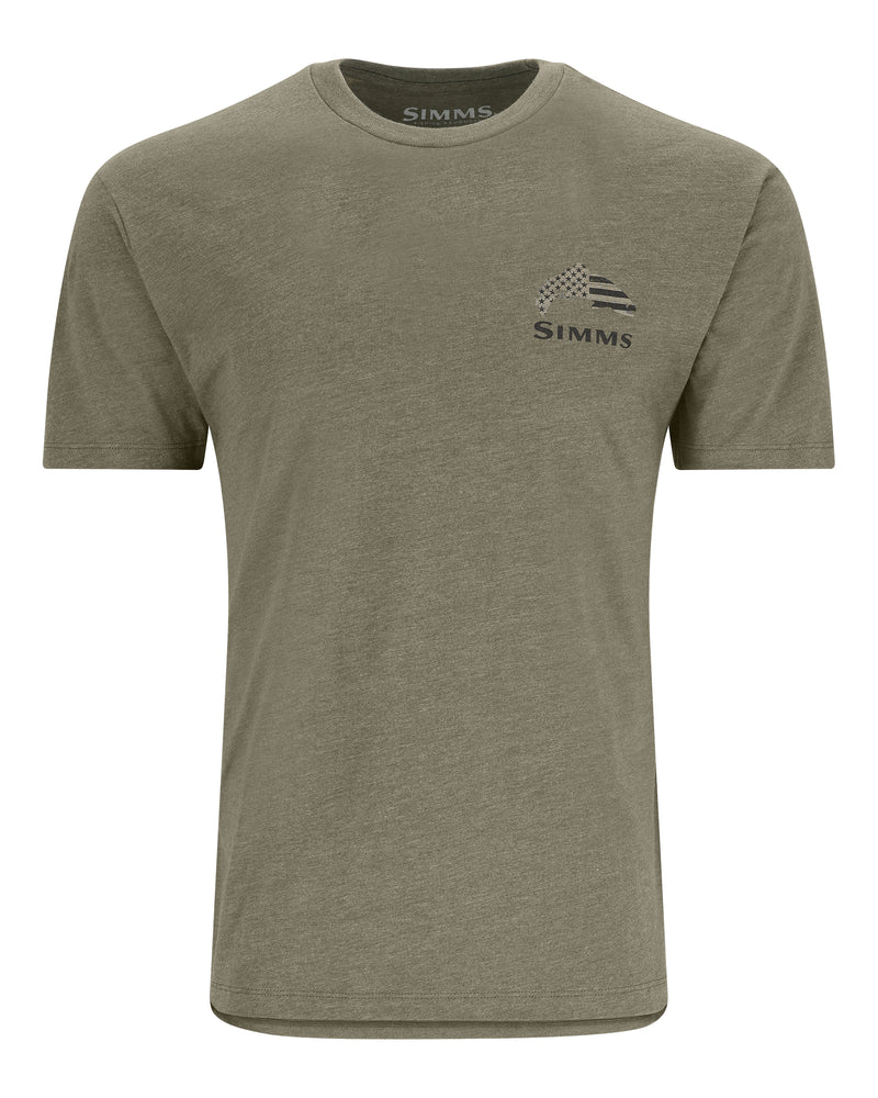 Simms M's Wooden Flag Trout T-Shirt