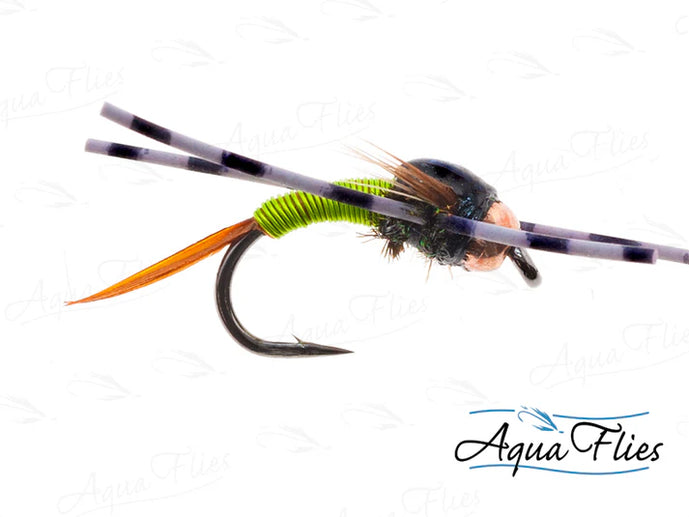TDF Bead Head Copper John Rubber Legs by Aqua Flies