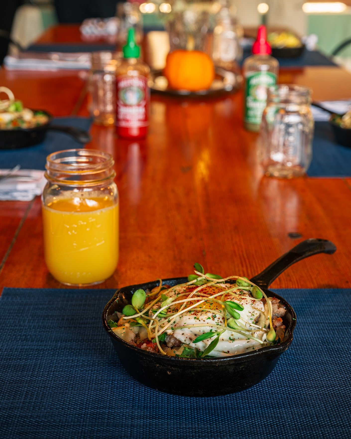 Breakfast at the Klickitat River Steelhead Lodge