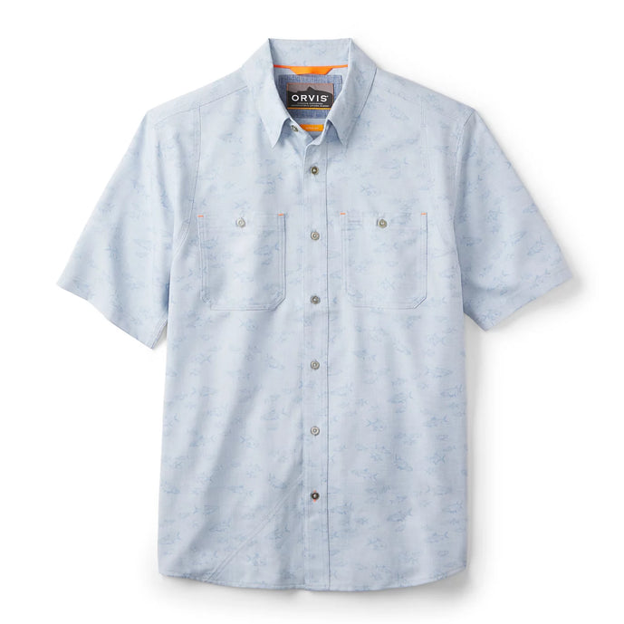 Orvis Men’s Tech Chambray Short-Sleeve Work Shirt