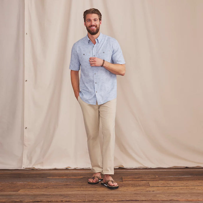 Orvis Men’s Tech Chambray Short-Sleeve Work Shirt