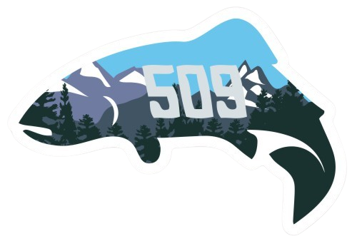 Stickers // "509 Trout" and Red's Logo Stickers