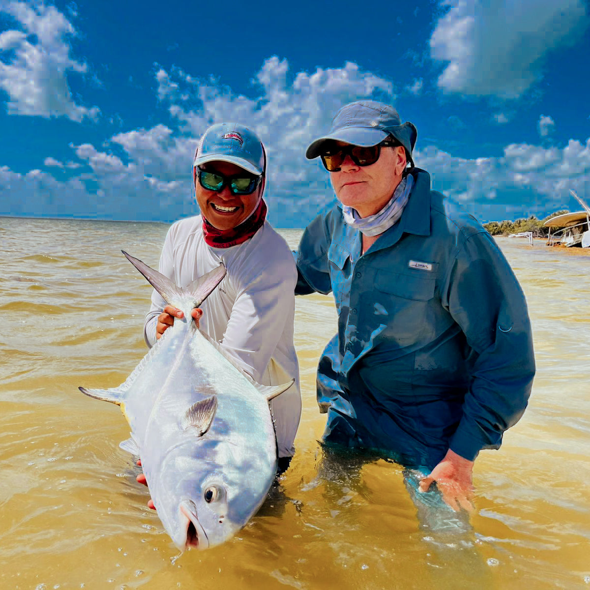 Permit Fly Fishing Trips to ESB Espirtu Santo Bay 