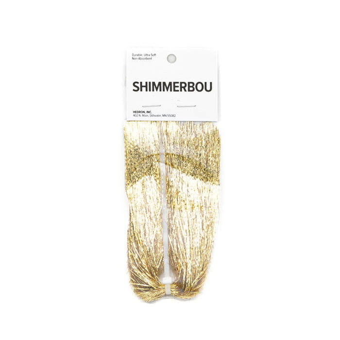 Gold Shimmerbou by Nature's Spirit, shimmering with rich flash ideal for streamers and saltwater flies.