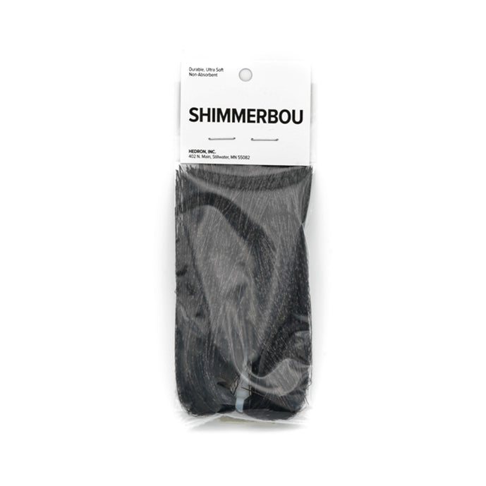 Black Shimmerbou by Nature's Spirit, subtle shimmer great for low-light or silhouette-heavy flies.