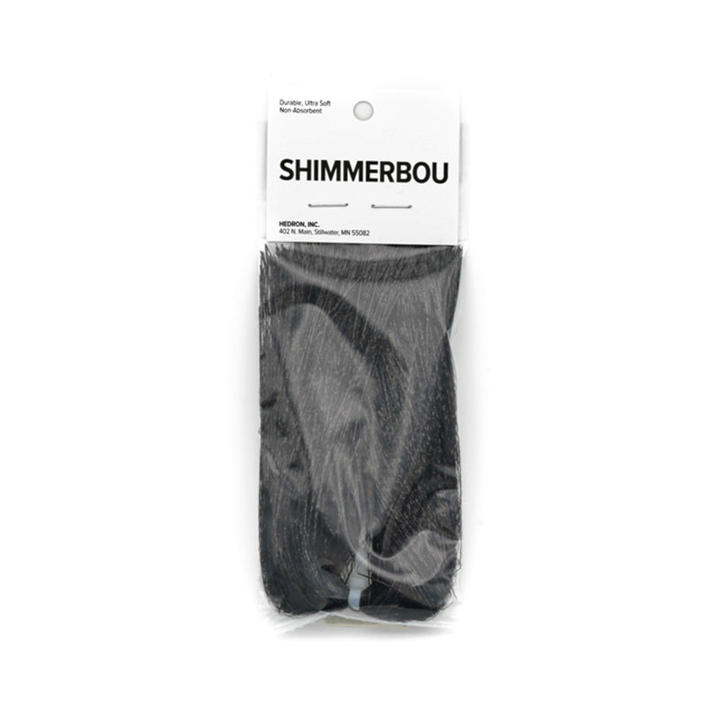 Black Shimmerbou by Nature's Spirit, subtle shimmer great for low-light or silhouette-heavy flies.