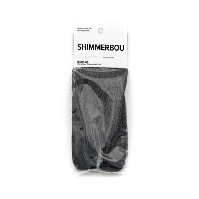 Black Shimmerbou by Nature's Spirit, subtle shimmer great for low-light or silhouette-heavy flies.