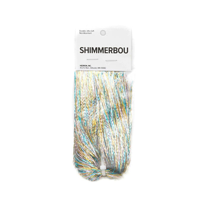 Rainbow Shimmerbou by Nature's Spirit, a multi-colored mix of flash fibers for vibrant, attention-grabbing flies.