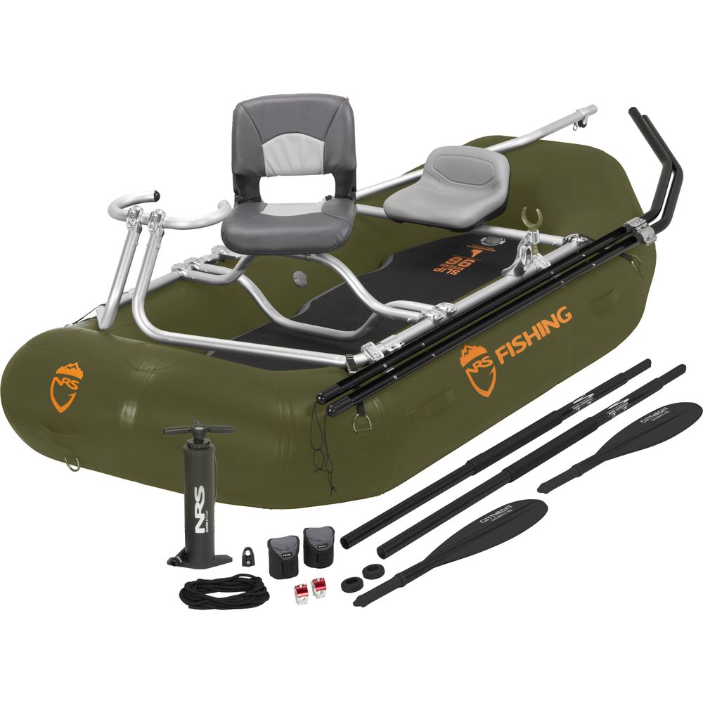 NRS Slipstream 96 Fishing Raft - Deluxe Package - Green