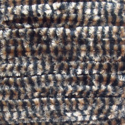 Wapsi variegated chenille fly tying material used for stonefly nymph patterns, woolly buggers, and large trout flies