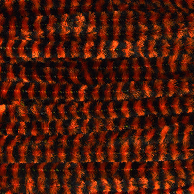 Wapsi variegated chenille fly tying material used for stonefly nymph patterns, woolly buggers, and large trout flies