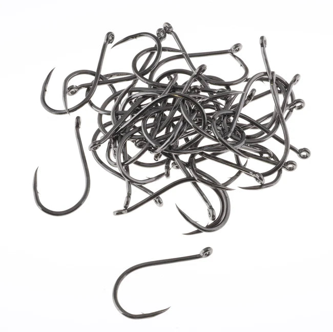 AquaTalon 3474 Swing Hooks by Aqua Flies – black-finish, upturned-eye hooks designed for swing-style flies and intruders.