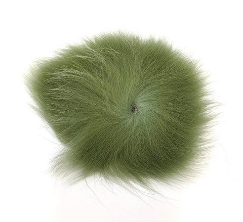 Olive Arctic Fisherman Blue Fox fur for fly tying – ideal for salmon, steelhead, and streamer patterns needing lifelike movement.