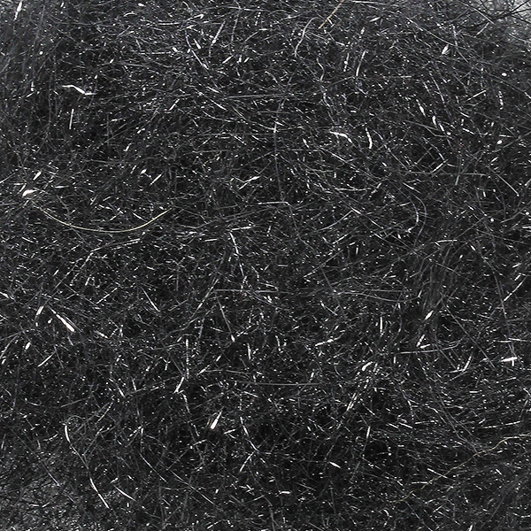 Black Arizona Diamond Dub by MFC – dark, UV-enhanced dubbing with subtle flash, perfect for leeches, stoneflies, and streamers.