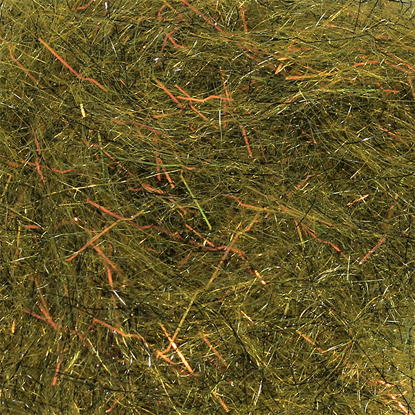 Olive Arizona Diamond Dub by MFC – versatile olive dubbing with UV flash, perfect for nymphs, emergers, and scud patterns.