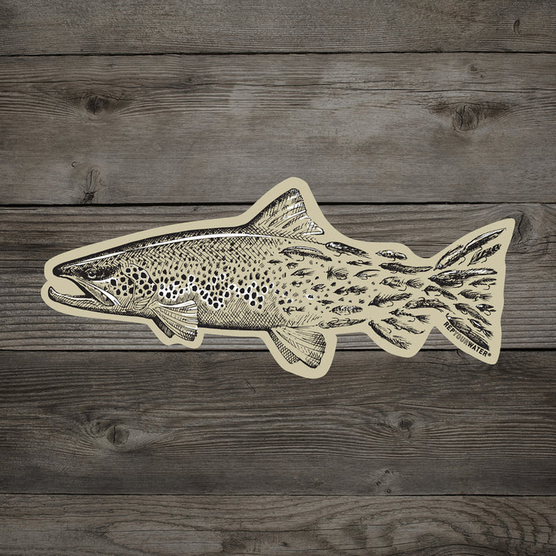 Rep Your Water "Brown Snacks" Sticker