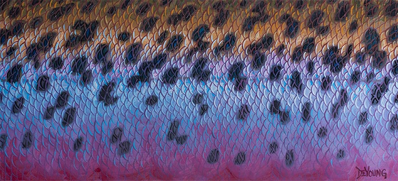 DeYoung Rainbow Flank - Purple Canvas Print