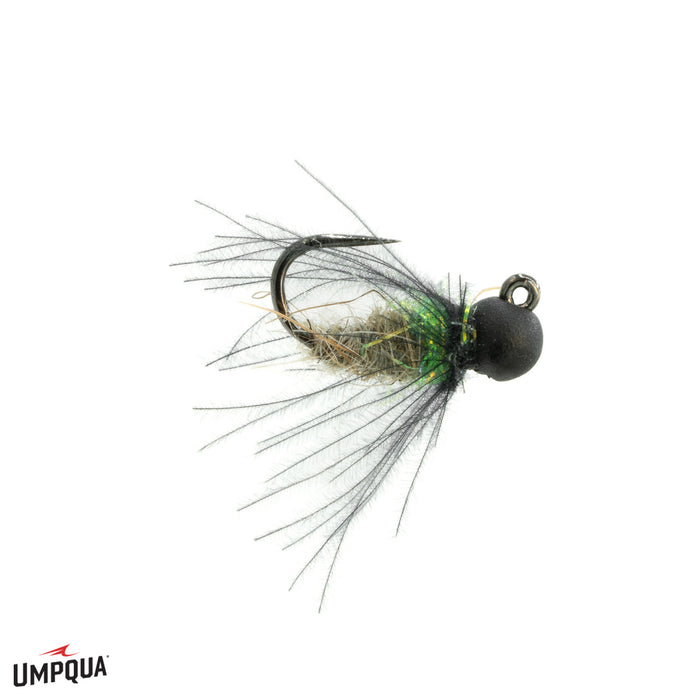 caddis fishing lure Flagler October Jig CDC keeps it from absorbing water Vinyl Ribbed Caddis Larva |