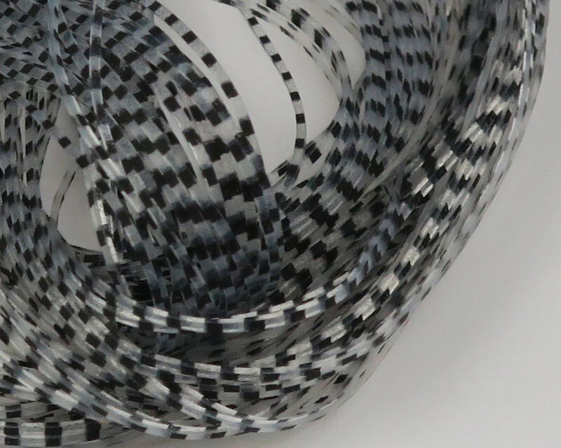 Chicone’s Micro Crusher Legs by Hareline, micro-diameter barred silicone legs for fly tying shrimp, crab, nymph, and small streamer patterns.