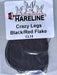Crazy Legs in Black/Red Flake by Hareline—silicone fly tying legs with bold contrast and embedded red flake for maximum movement and visibility in stained water.