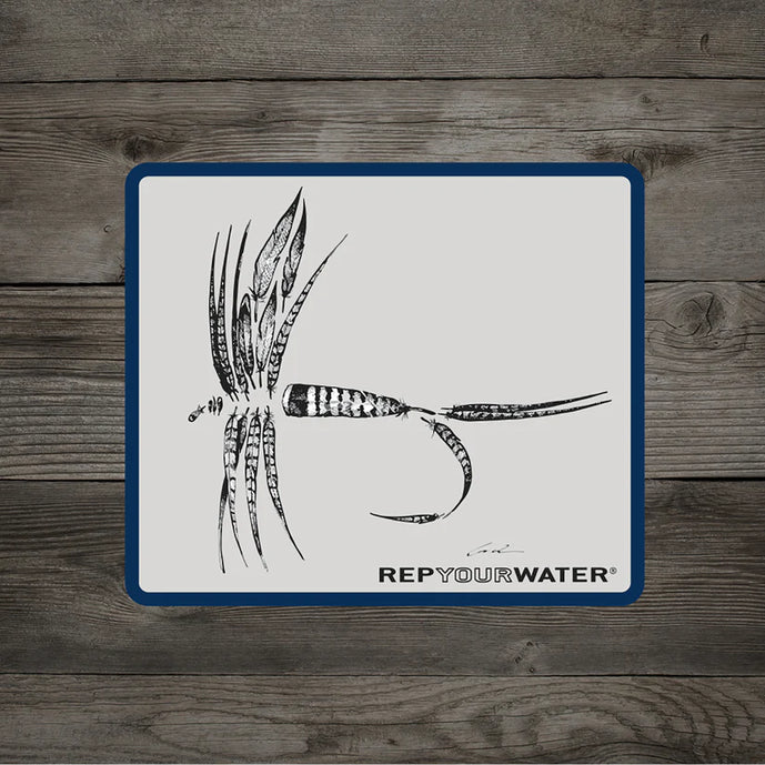 Rep Your Water "Feather Dry Fly" Sticker