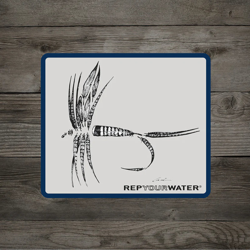 Rep Your Water "Feather Dry Fly" Sticker