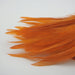 Crawfish Orange UV Fish Hunter Saddle Hackle – UV-reactive orange hackle feathers ideal for crayfish patterns, streamers, and warmwater attractor flies.