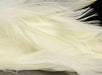 Bleached white Fish Hunter Select Schlappen – soft, flowing feathers ideal for streamers, saltwater flies, and clean collars with high contrast.