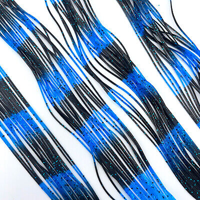 Blue Black Fly Enhancer Legs by Hareline offer bold contrast and lifelike motion, perfect for enhancing streamers, stoneflies, and bass bugs with realistic leg action and striking visibility.