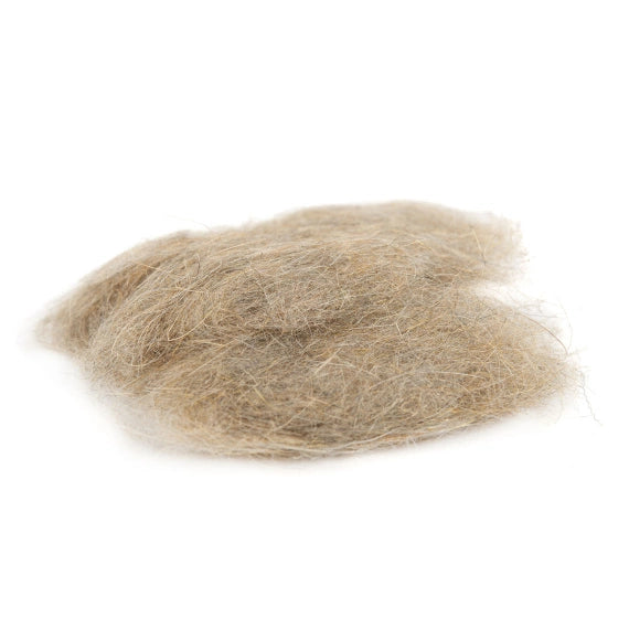 Natural Hare’s Mask Dubbing – classic, undyed blend of natural hare fur for timeless, high-floating and ultra-buggy patterns.
