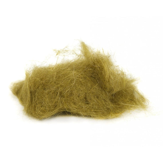 Olive Hare’s Mask Dubbing Blend – buggy olive dubbing with natural texture and movement, perfect for mayfly and caddis nymphs.
