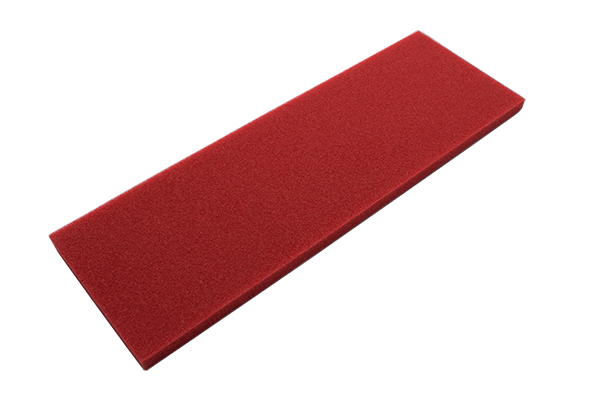 Caliente red High Rise Foam by MFC – bold, fiery foam perfect for hot spot indicators, fire ants, and high-visibility terrestrial patterns.