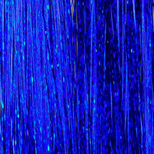 Blue Holographic Flashabou by Nature’s Spirit – metallic tinsel with a holographic sheen perfect for saltwater and predator flies.