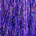 Purple Holographic Flashabou – rich, iridescent fibers ideal for steelhead, bass, and streamer designs.