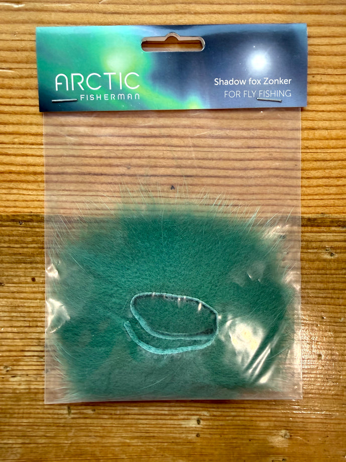 Arctic Fisherman Blue and Shadow Fox Zonker strips for tying steelhead, salmon, and streamer fly patterns.