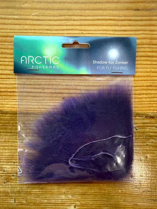 Arctic Fisherman Blue and Shadow Fox Zonker strips for tying steelhead, salmon, and streamer fly patterns.