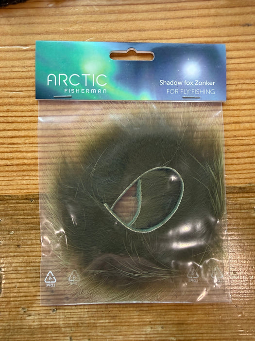 Arctic Fisherman Blue and Shadow Fox Zonker strips for tying steelhead, salmon, and streamer fly patterns.