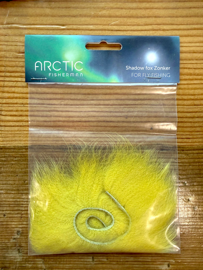 Arctic Fisherman Blue and Shadow Fox Zonker strips for tying steelhead, salmon, and streamer fly patterns.