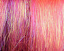 Ice Dub Minnow Back Shimmer Fringe in Shell Hot Pink – vibrant hot pink and iridescent shell tones, great for salmon, steelhead, and trigger-style attractors.
