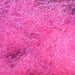 Hareline Ice Dub in UV Fluorescent Hot Pink – reflective synthetic dubbing ideal for adding flash and color to nymphs, emergers, and streamers.