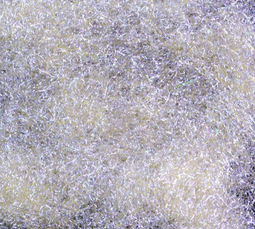 Hareline Ice Dub in UV Callibaetis – reflective synthetic dubbing ideal for adding flash and color to nymphs, emergers, and streamers.