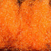 Hareline Ice Dub in UV Hot Orange – reflective synthetic dubbing ideal for adding flash and color to nymphs, emergers, and streamers.