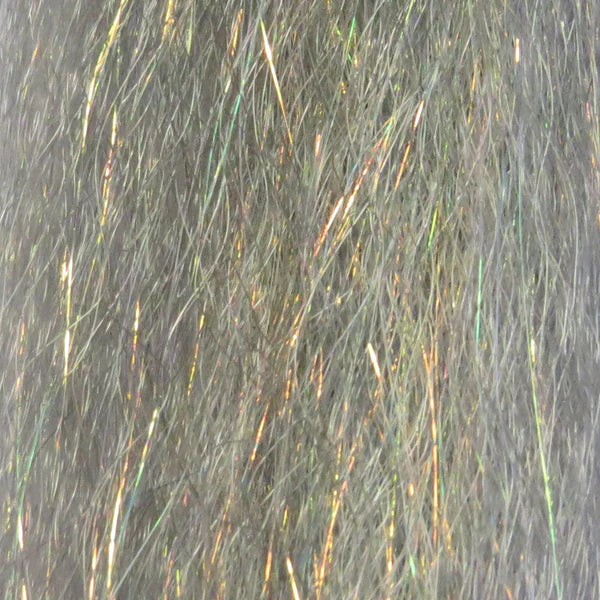 Grey Steve Farrar Blend – natural-toned synthetic fibers with subtle flash, ideal for minnow backs, sculpins, and lifelike baitfish imitations.