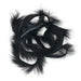 Micro Rabbit Strip in black – dense, dark fur strip for maximum silhouette and contrast in murky water.