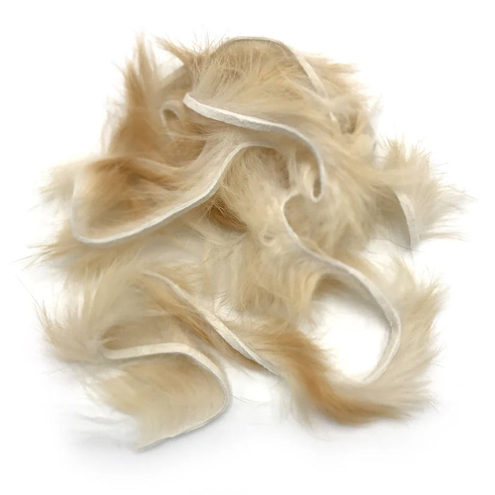 Micro Rabbit Strip in light brown – versatile earthy tone perfect for nymphs and small streamers.