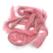 Micro Rabbit Strip in salmon pink – soft pink hue for subtle steelhead and trout flies.
